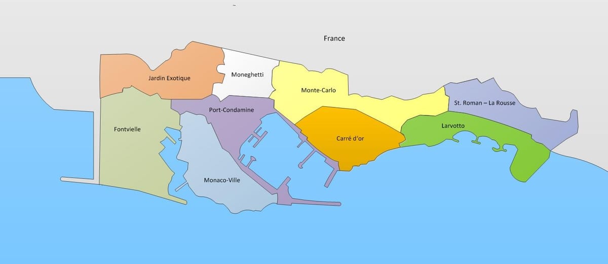 モナコ 周辺地図