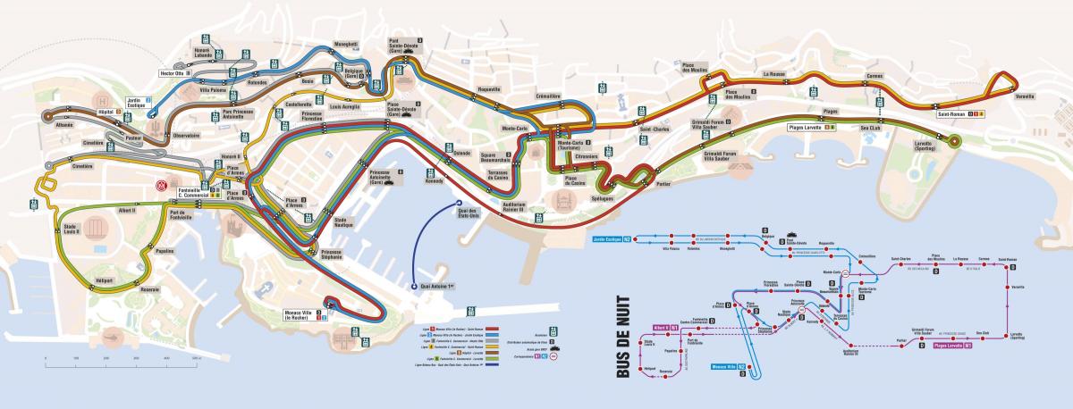 モナコの交通アクセスマップ