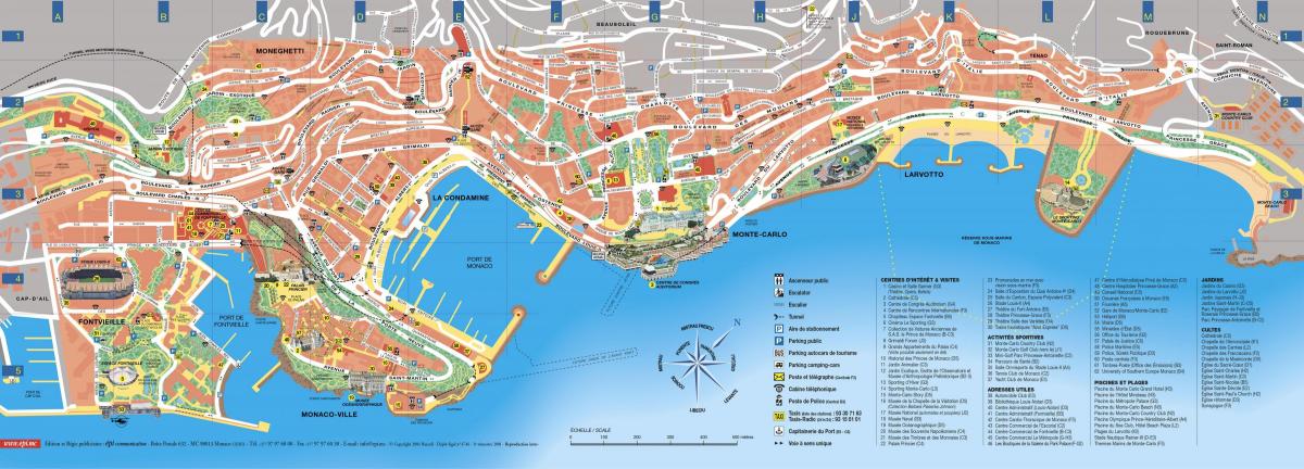 モナコ観光マップ